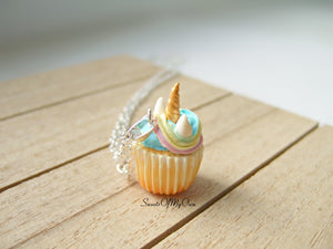 Unicorn Cupcake Charm - Necklace/Charm/Keychain - MTO
