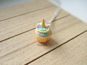 Unicorn Cupcake Charm - Necklace/Charm/Keychain - MTO
