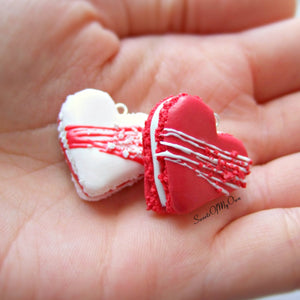 Red Velvet Heart Macaron - Necklace/Charm/Keychain - MTO