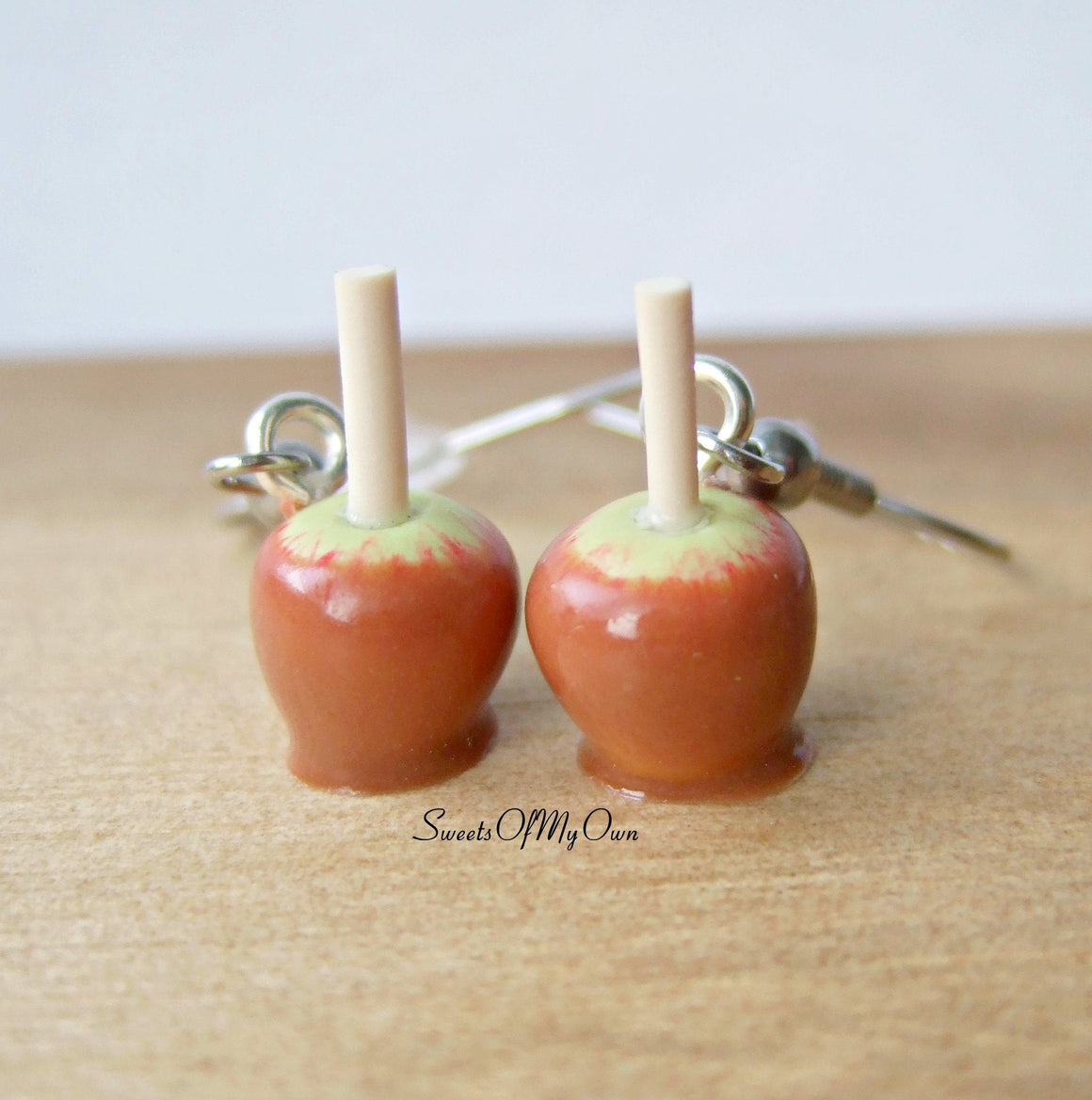 Toffee Apple Earrings Dangle Earrings - SweetsOfMyOwn