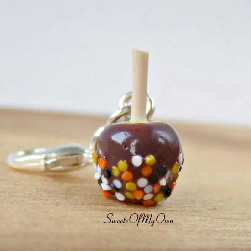 Chocolate Apple with Halloween Confetti Charm - SweetsOfMyOwn