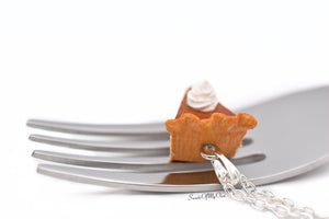 Pumpkin Pie Slice Charm - Necklace/Charm/Keychain