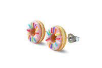 Thumbnail for Pink Icing Doughnuts with Sprinkles Stud Earrings