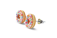 Thumbnail for Pink Icing Doughnuts Crushed Sprinkles Stud Earrings