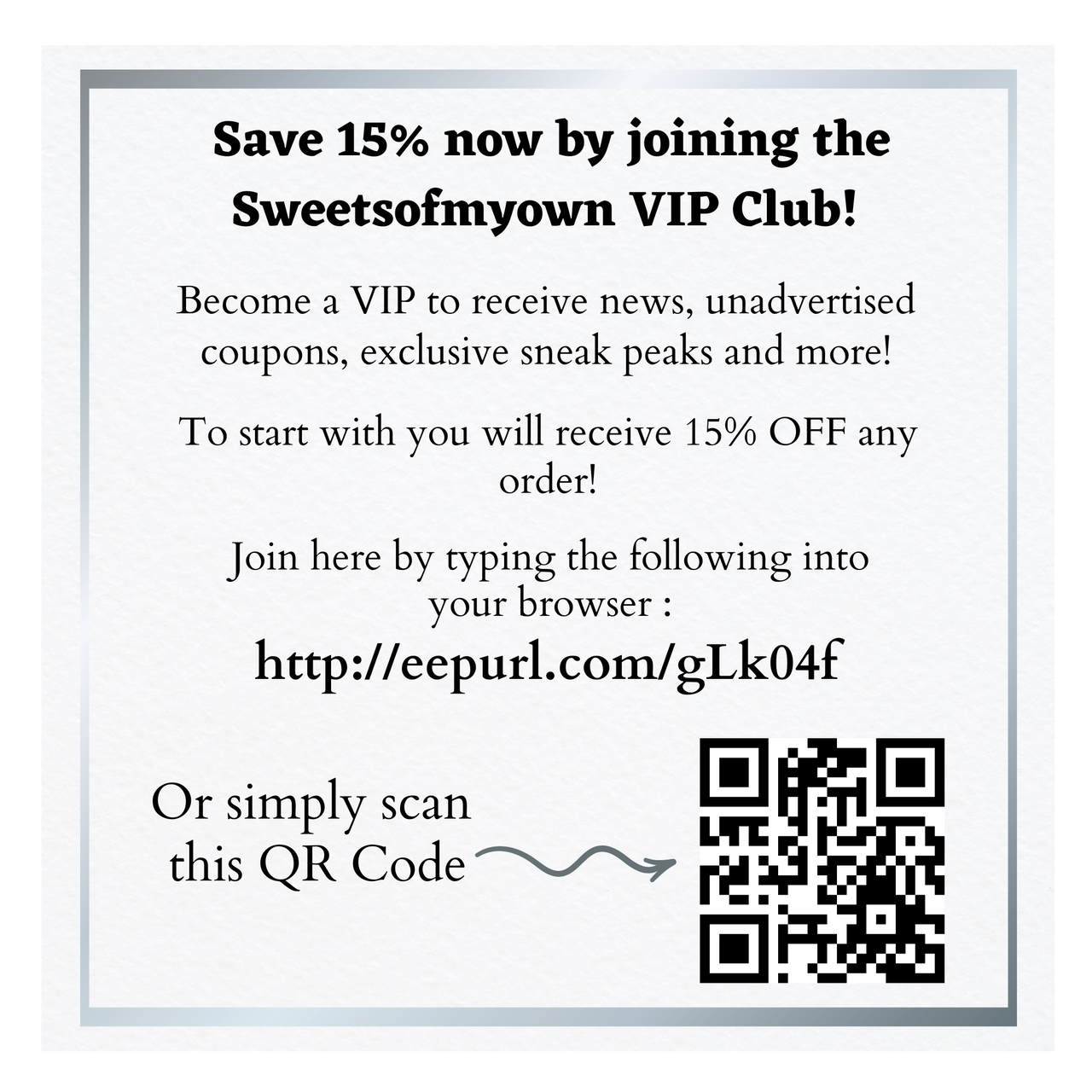 VIP Club Sweetsofmyown