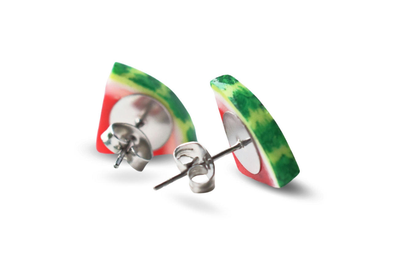 Watermelon Slices - Stud Earrings