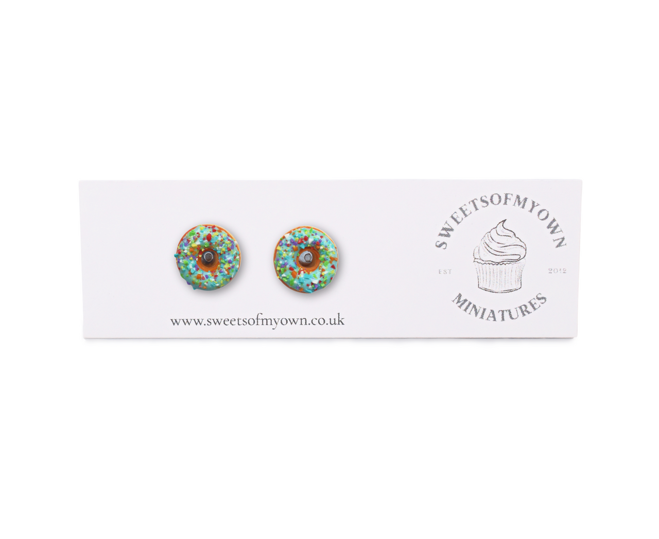Turquoise Doughnut Earrings - Stud Earrings
