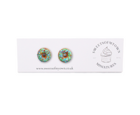 Thumbnail for Turquoise Doughnut Earrings - Stud Earrings