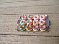 Thumbnail for Miniature Tray of Fresh Doughnuts - 1:12 Scale