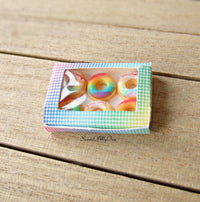 Thumbnail for Miniature Box of Rainbow Doughnuts - Dolls House 1:12 Scale