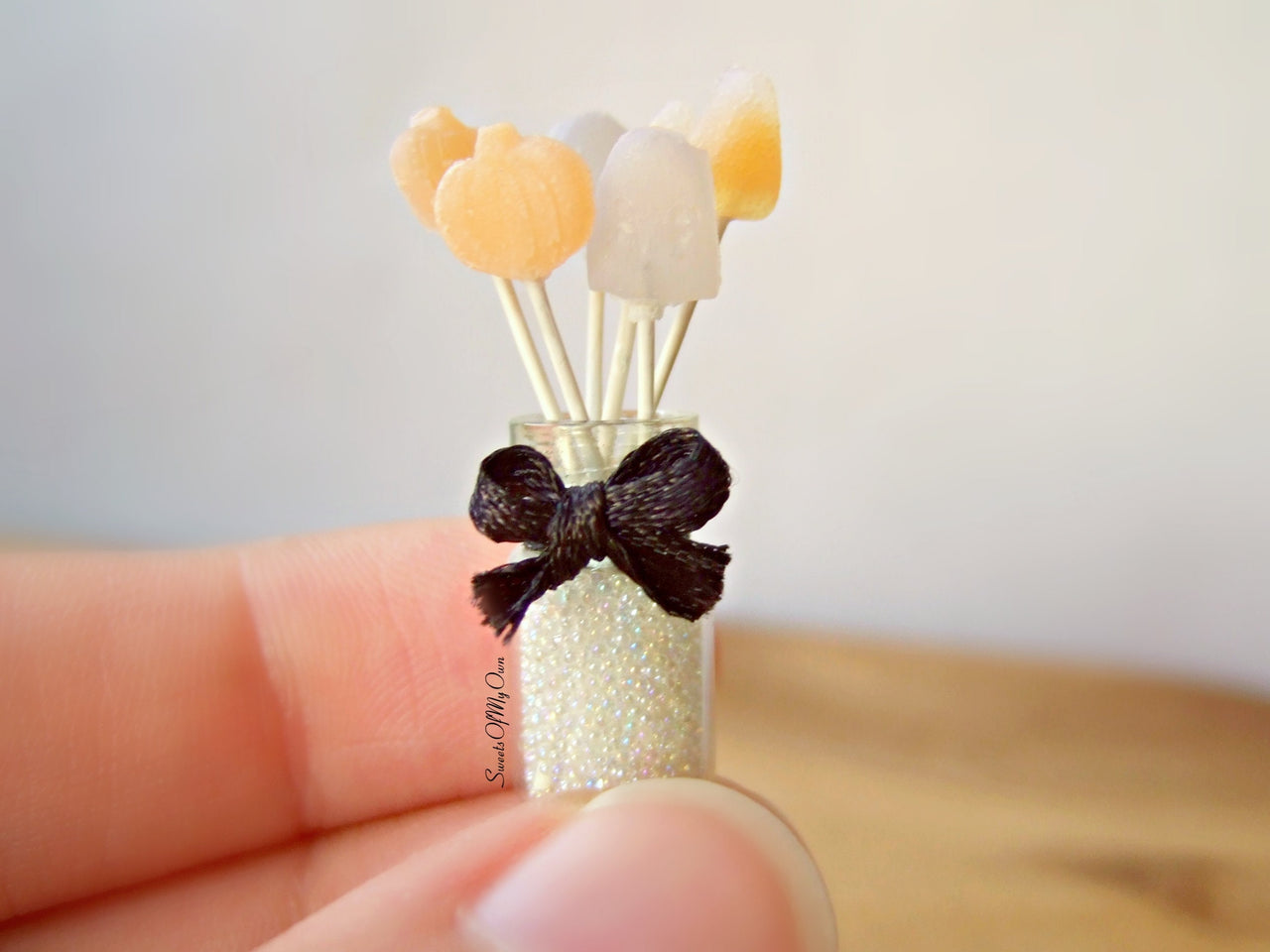 Jar of Halloween Lollipops Miniature - 1:12 Scale
