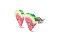 Thumbnail for Watermelon Slices - Stud Earrings