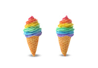 Thumbnail for Rainbow Ice Cream - Stud Earrings