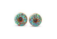 Thumbnail for Turquoise Doughnut Earrings - Stud Earrings