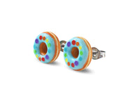 Thumbnail for Turquoise Doughnut Earrings - Stud Earrings