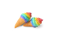 Thumbnail for Rainbow Ice Cream - Stud Earrings