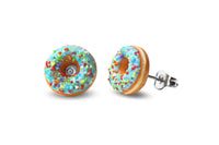 Thumbnail for Turquoise Doughnut Earrings - Stud Earrings