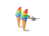 Thumbnail for Rainbow Ice Cream - Stud Earrings