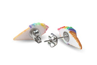 Thumbnail for Rainbow Ice Cream - Stud Earrings