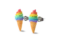 Thumbnail for Rainbow Ice Cream - Stud Earrings