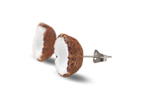 Thumbnail for Coconut Halves - Stud Earrings
