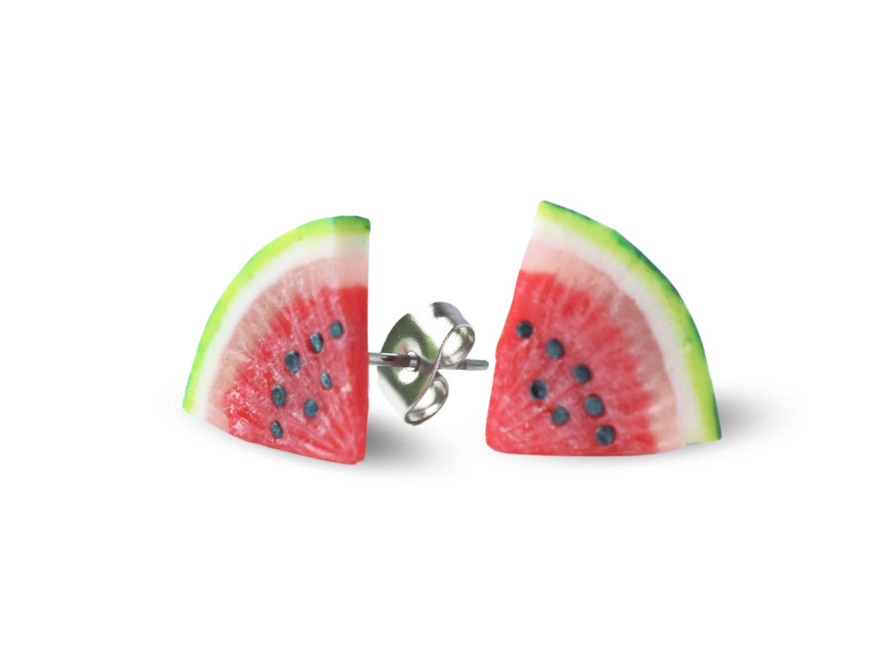 Watermelon Slices - Stud Earrings