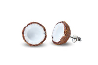 Thumbnail for Coconut Halves - Stud Earrings
