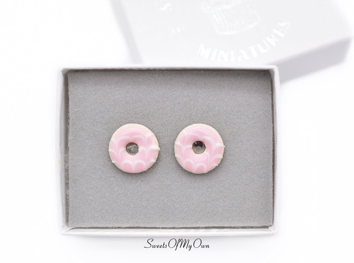 Party Ring Stud Earrings - Choose Your Colour