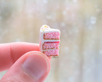 Thumbnail for Miniature Pink Cake with Chocolate Bunny and Flowers - Easter Theme - Miniature 1:12 Scale