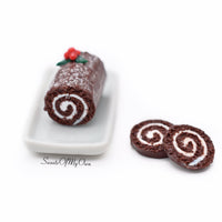 Thumbnail for Miniature Christmas Yule Log - Doll House 1:12 Scale - MTO