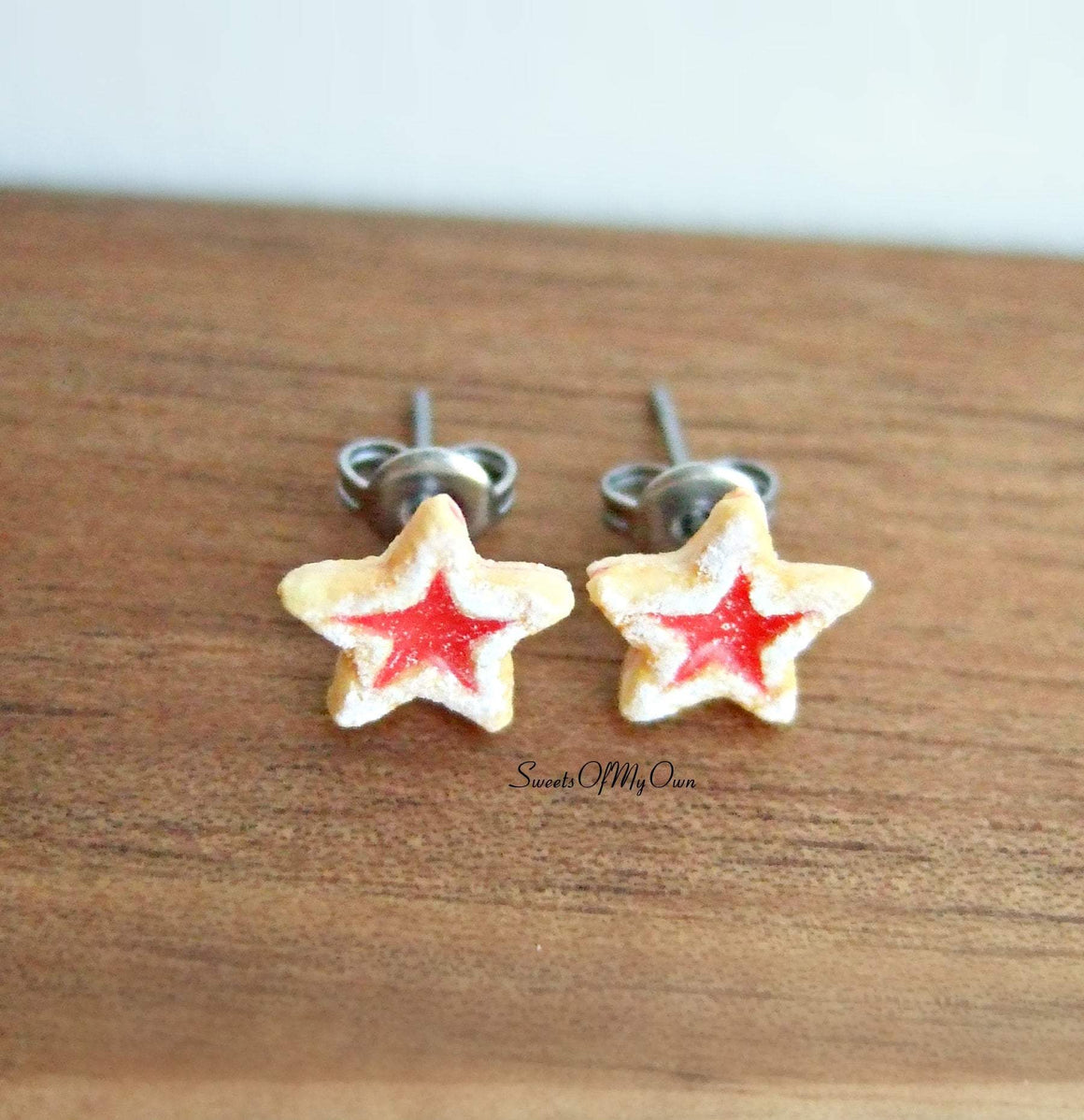 Star Jam Biscuits Stud Earrings - SweetsOfMyOwn