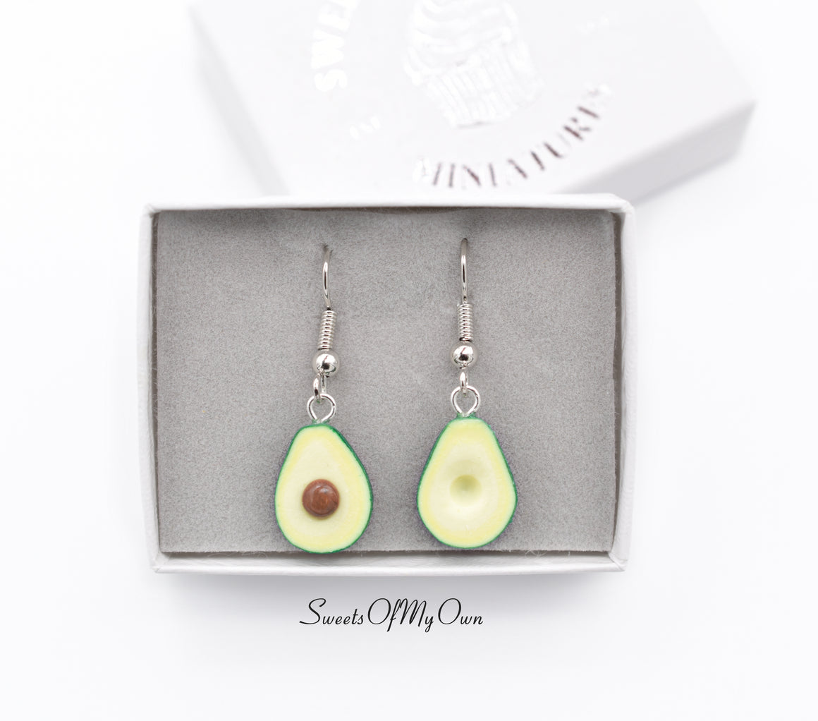 Avocado Halves - Dangle Earrings