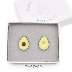 Avocado Halves - Stud Earrings - MTO