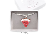 Thumbnail for Black Forest Gateau Cake Charm - Necklace/Charm/Keychain - MTO