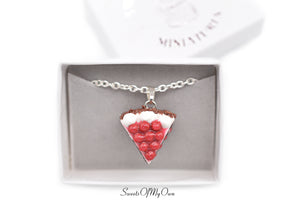Black Forest Gateau Cake Charm - Necklace/Charm/Keychain - MTO
