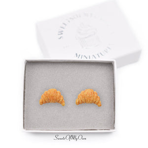 French Croissant - Stud Earrings - MTO