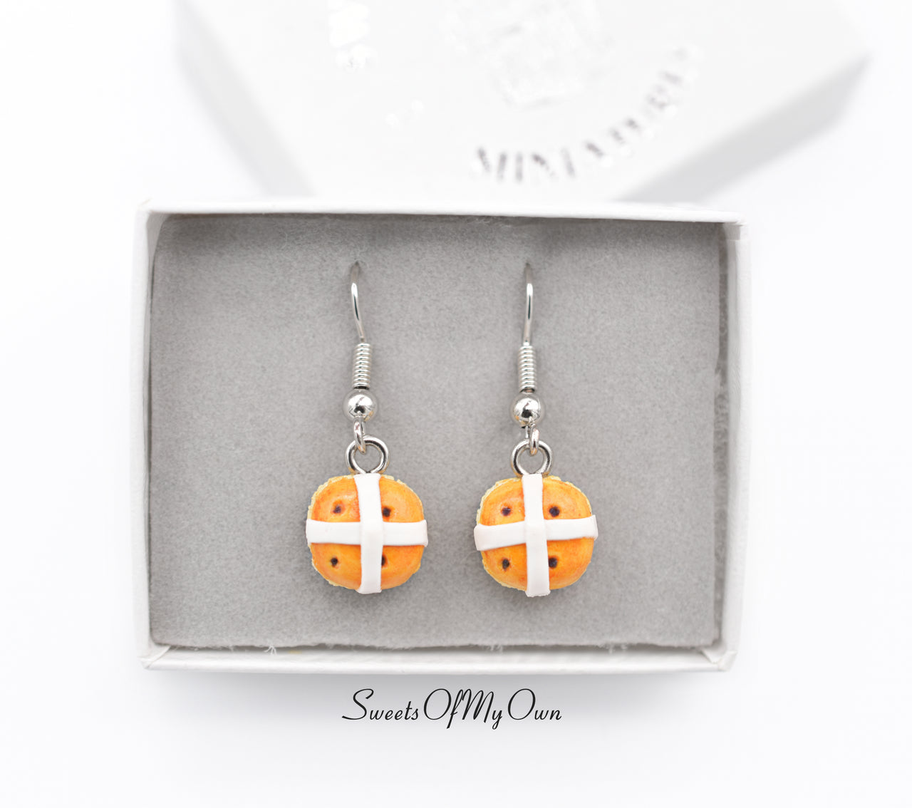 Hot Cross Buns - Dangle Earrings