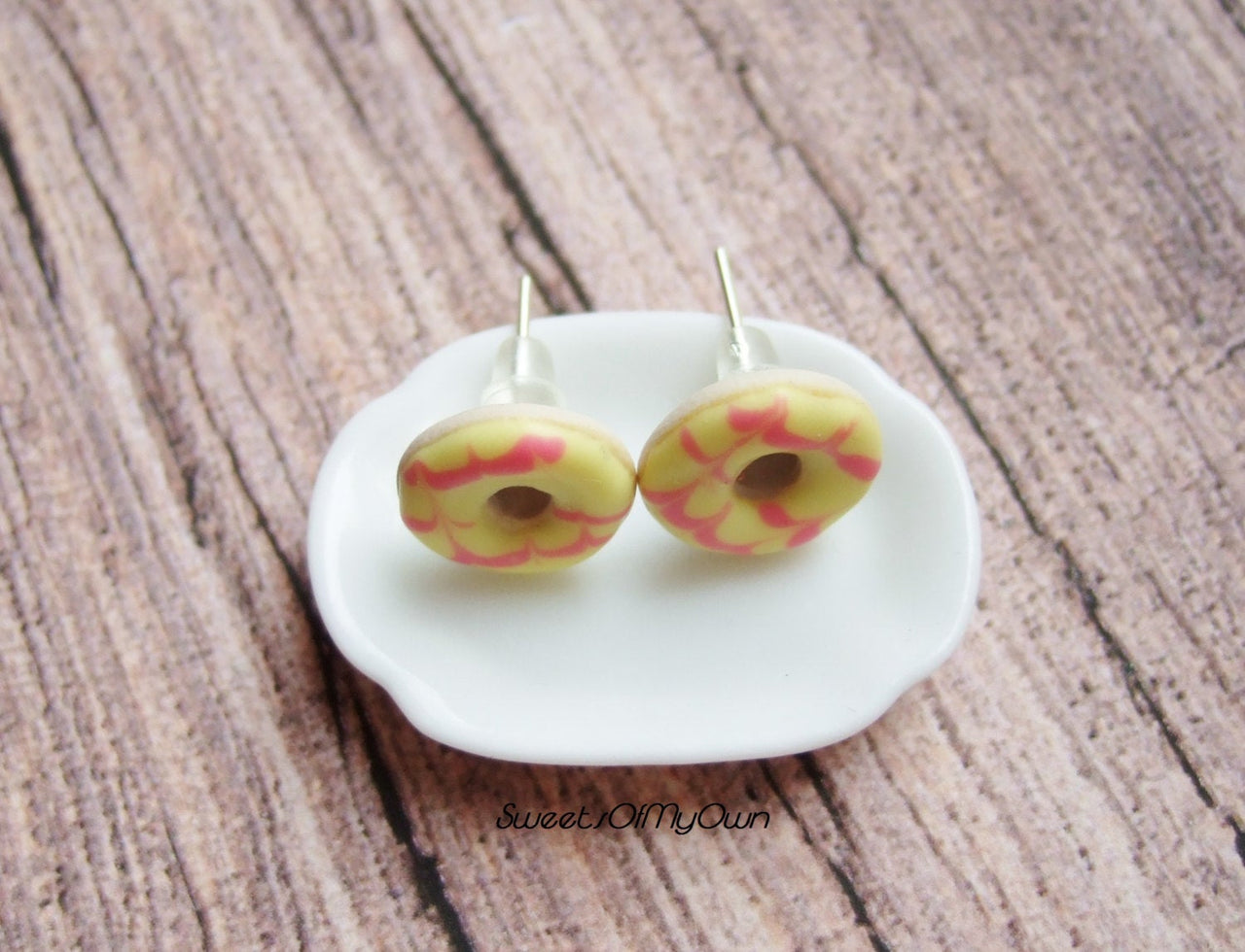 Party Ring Stud Earrings - Choose Your Colour - SweetsOfMyOwn