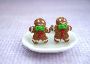 Gingerbread Men Earrings Stud Earrings - SweetsOfMyOwn