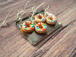 White Donuts - Dangle Earrings - MTO