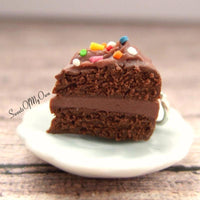 Thumbnail for Chocolate Cake with Sprinkles Charm - SweetsOfMyOwn