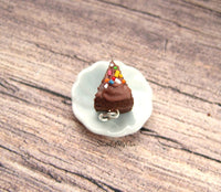 Thumbnail for Chocolate Cake with Sprinkles Charm - SweetsOfMyOwn