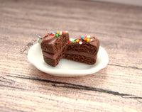 Thumbnail for Chocolate Cake with Sprinkles Stud Earrings - SweetsOfMyOwn