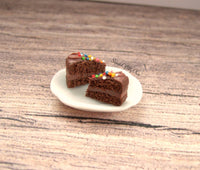 Thumbnail for Chocolate Cake with Sprinkles Stud Earrings - SweetsOfMyOwn