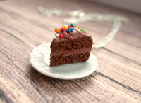 Thumbnail for Chocolate Cake with Sprinkles Charm - SweetsOfMyOwn