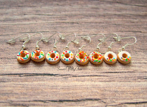 White Donuts - Dangle Earrings - MTO