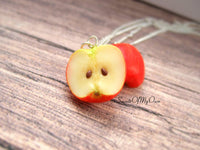 Thumbnail for Red Apple Halves BFF Set - Charms/Necklaces/Keychains - MTO
