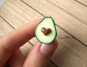 Avocado Heart Pin - SweetsOfMyOwn