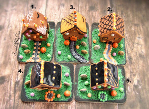 Miniature Halloween Gingerbread House 1:12 Scale - SweetsOfMyOwn
