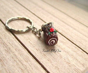 Christmas Chocolate Yule Log Charm - SweetsOfMyOwn